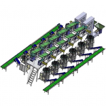 12-in-1 Highspeed Weighing Packaging Line